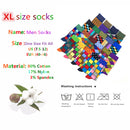 Heißer Verkauf Männer Socken 2020 Neue Bunte Geschenke für Männer Baumwolle Herren Socken Geometrische Gitter Klassische Glückliche Business Casual Socken Männer