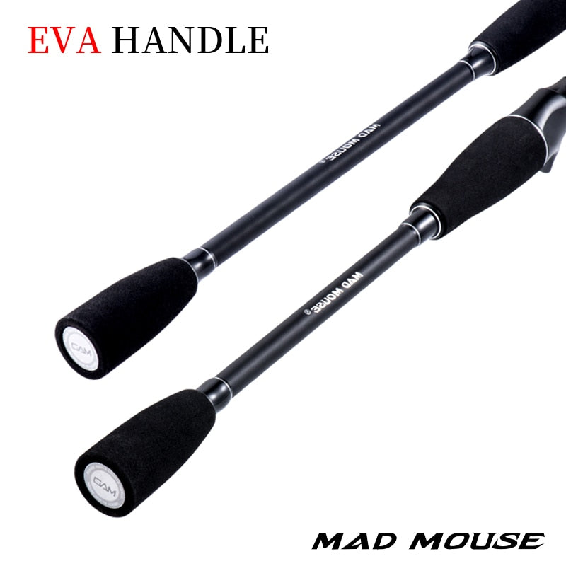 New MADMOUSE MARK III PRO Lure Fishing Rod 1.98m 2.09m 2.28m N/ML Power MF Action Lure WT  3-21g 2pcs Spinning Casting Rods