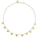 ANDYWEN 925 Sterling Silver Gold Several Coins Pendant Charm Choker Necklace Chain Women European Luxury Fashion Fine Jewelry