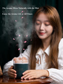 Tragbarer Kristall-Aromatherapie-Luftbefeuchter, USB-Wireless-Aroma-Diffusor für ätherische Öle, Luftbefeuchter mit Atmosphärenlampe für zu Hause