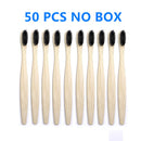 50/40/30er-Pack Bambuszahnbürste Erwachsene Weiche Borsten Biologisch abbaubare kunststofffreie Zahnbürsten Öko-Bürste mit kohlenstoffarmem Bambusgriff