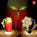 WOHFOX Rasierer Für Männer 7D Unabhängig 7 Cutter Schwimmkopf Wasserdichter Elektrorasierer Multifunktions-Trimmermaschine Neu