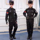 Kinder Verkehr Spezielle Polizei Halloween Karneval Party Performance Polizisten Uniform Kinder Armee Jungen Cosplay Kostüme 110-160CM