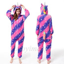 Kigurumi Einhorn Pyjama Stitch Adult Animal Onesie Frauen Männer Paar Pyjamas Winter Pijamas Anzug Panda Nachtwäsche Flanell Pyjamas