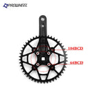 PROWHEEL Bicycle Square Hole Sprocket 104BCD 170/175mm Crank 30/32/34/36/38/40/42/44/46/48/50/52T Narrow Chainrings MTB Crankset