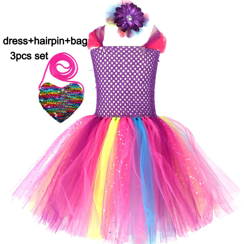 Girls Butterfly Fairy Fancy Tutu Dress Wings Costume Kids Princess Birthday Party Halloween Cosplay Kids Spring Tulle Dress