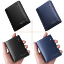 Billeteras para hombre, monedero de cuero, tarjeta de crédito, paquete de tarjeta de lujo 2022 WILLIAMPOLO, billeteras de cuero genuino para hombre, nuevo diseño corto para hombre