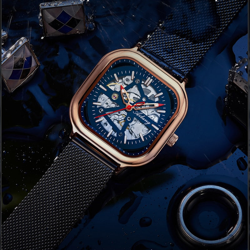 Reloj AILANG para hombre 2020 nuevo reloj mecánico automático tecnología negra estudiante marca Miller genuino