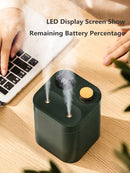 2 Mist Outlet Battery Tragbarer Luftbefeuchter Home Air Freshener Ätherisches Öl Diffusor Aromatherapie Ultraschall-Luftbefeuchter Diffusoren