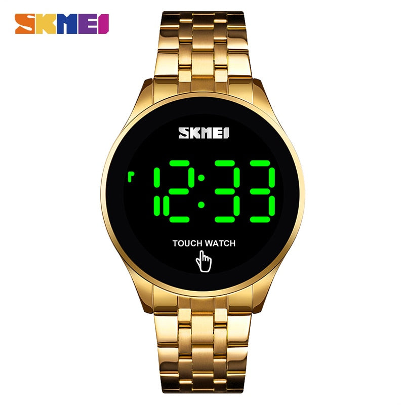 SKMEI Top-Marke Herrenuhr Uhr LED Touchscreen Mann Digitaluhren 30M wasserdichte männliche Armbanduhr Relojes Para Hombre 1579