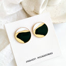 Pendientes de mujer temperamento geométrico Irregular de restauración de formas antiguas pendientes redondos pendientes de Metal al por mayor 002