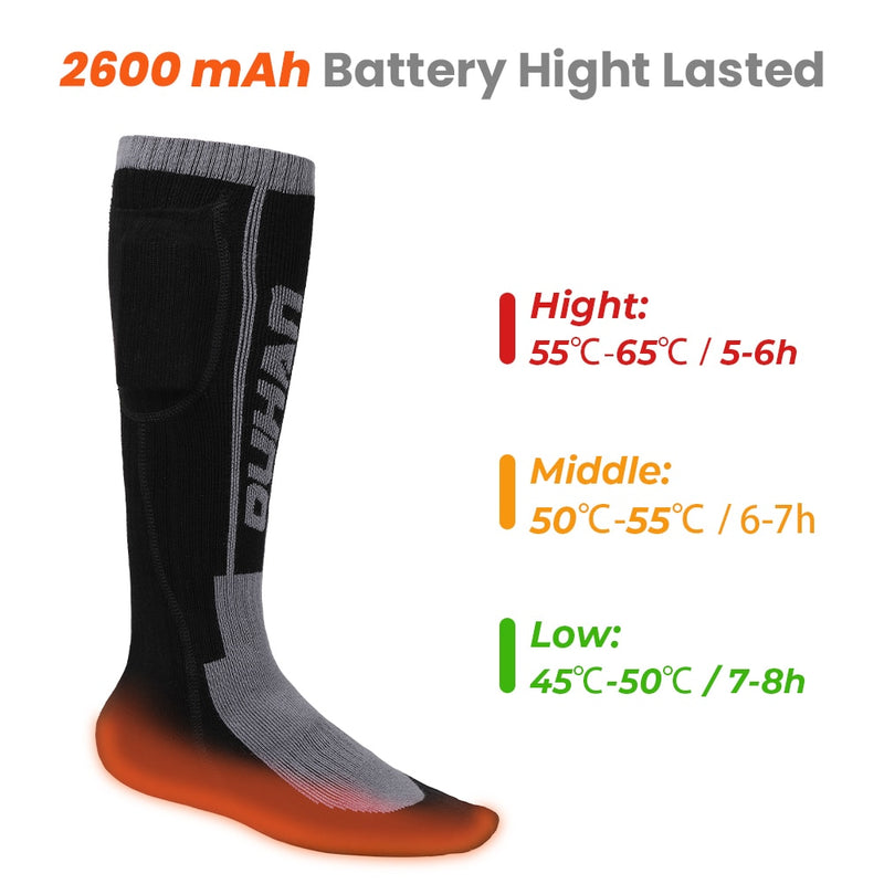 Heated Socks Remote Control Electric Heating Socks Rechargeable Battery Winter Thermal Socks Men Women Outdoor For Motorcycle