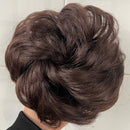 Tinashe Beauty Gummiband mit unordentlichem Haarknoten Scrunchy Chignon mit Gummiband Messi Haarteile Donut für Frauen Kinder