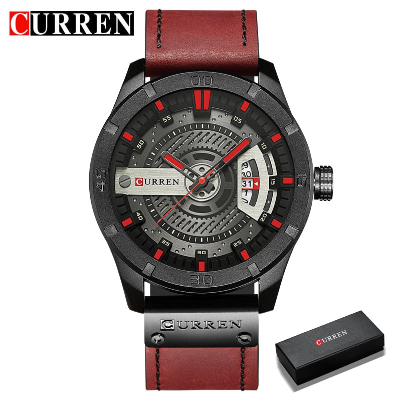 CURREN Hot Fashion Creative Watches Casual Military Quartz Sports Wristwatch Display Date Male Clock Hodinky Relogio Masculino