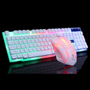 USB-Kabel-Gaming-Tastatur-Maus-Set PC-Regenbogenfarbene LED-beleuchtete hintergrundbeleuchtete Gamer-Gaming-Maus und -Tastatur-Kit Home Office