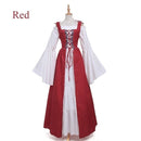 S-6XL Medieval Punk Dress Cosplay Halloween Costumes Women Palace Carnival Party Disguise Princess Female Victorian Vestido Robe