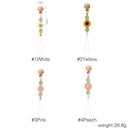 1 Stück Baby Schnullerclips Blumenform BPA-frei Silikon Kinderkrankheiten Perlen Schnullerkette Halter Dummy Feeding Clip Schnullerkette