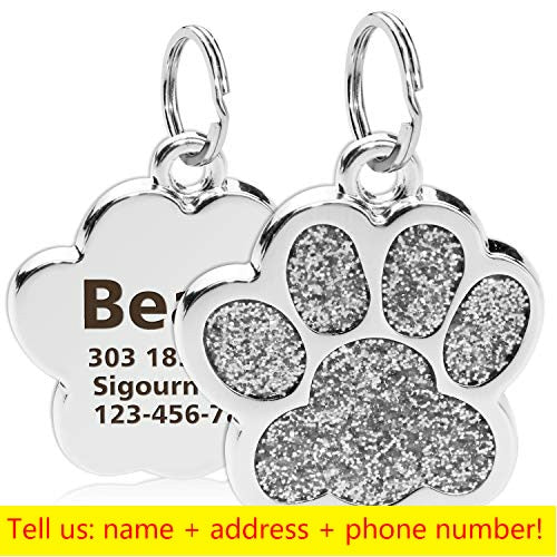 Etiquetas de identificación de mascotas personalizadas, nombre de mascota grabado, número de dirección, Collar para perro y gato, colgante para mascotas, Collar para cachorros y gatos, accesorios para Collar con amuleto