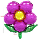 Blume Folienballons Blatt Blume Ballon Geburtstagsfeier Hochzeitsdekorationen Partyzubehör Globos Babyparty Mädchen Kinderspielzeug