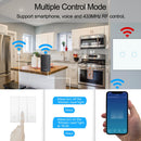 Wifi Wall Touch Switch EU Kein Neutralleiter erforderlich Smart Light Switch 1 2 3 Gang 220V Tuya Smart Home Support Alexa Google Home