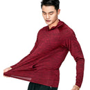 Laufender Fitness-Sportmantel für Herren mit Kapuze, fester Hoodie, Fitnessstudio, Fußballtraining, Laufen, Joggen, schnell trocknend, atmungsaktive Sportbekleidung