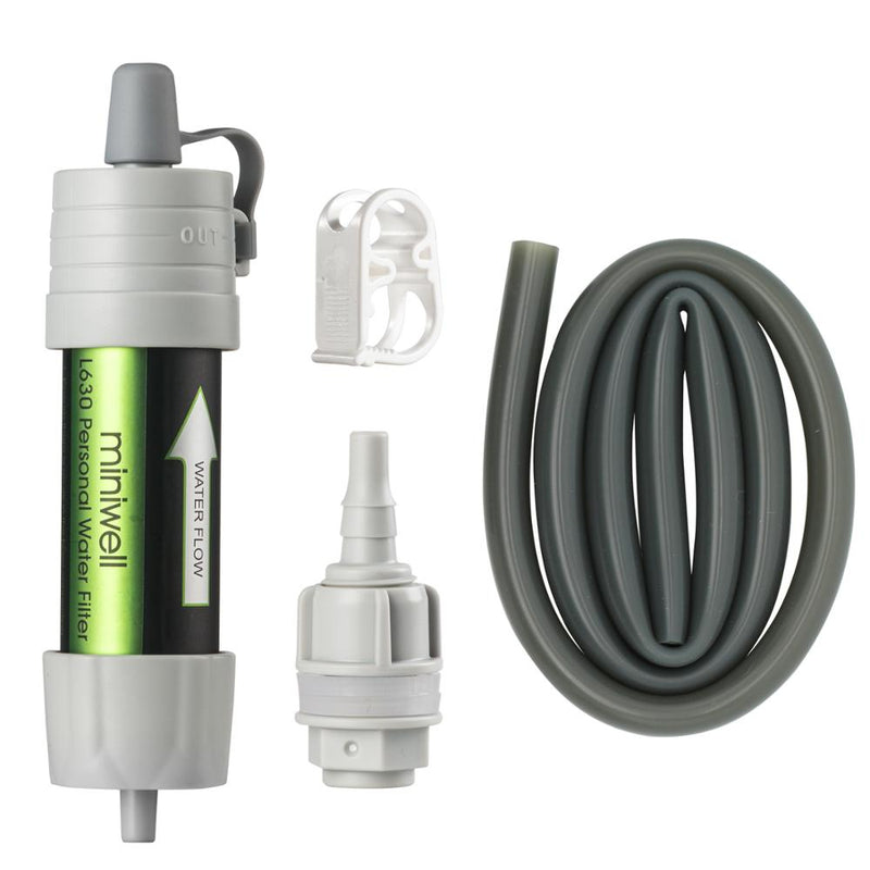 Miniwell L630 Pajita de filtro de agua de purificación de camping personal para supervivencia o suministros de emergencia
