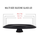 28-30-32 cm Bratpfanne mit Deckel Multifunktionaler Glasdeckel Wokpfannendeckel Abdeckungen Glasrunder Pfannendeckel Silikon-Glaspfannenabdeckungen