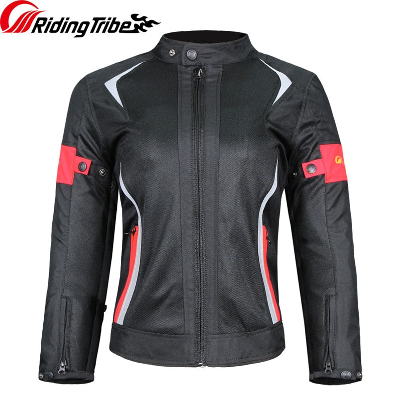 Chaqueta de moto para mujer, abrigo de armadura protectora para montar, verano, invierno, impermeable, cálido, ropa para mujer y niña, ropa anticolisión, JK-52