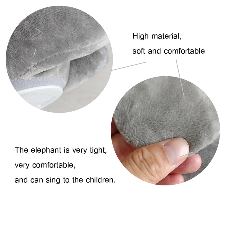 Drop Shipping 30cm Peek a Elephant Gefüllte Plüschpuppe Elektrisches Spielzeug Sprechendes Singendes Musikalisches Spielzeug Elefant Spielspielzeug für Kinder