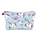 FUDEAM Polyester Unicorn Sloth Print Pattern Women Travel Storage Bag Toiletries Organize Cute Cosmetic Bag Portable Make Up Bag