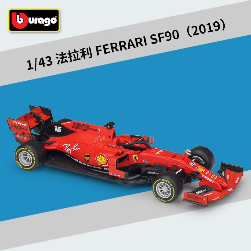 Bburago 1:43 mercedes-benz Team Lewis Hamilton W10-44 SF90 RB F1 Racing fórmula coche simulación estática Diecast aleación modelo coche