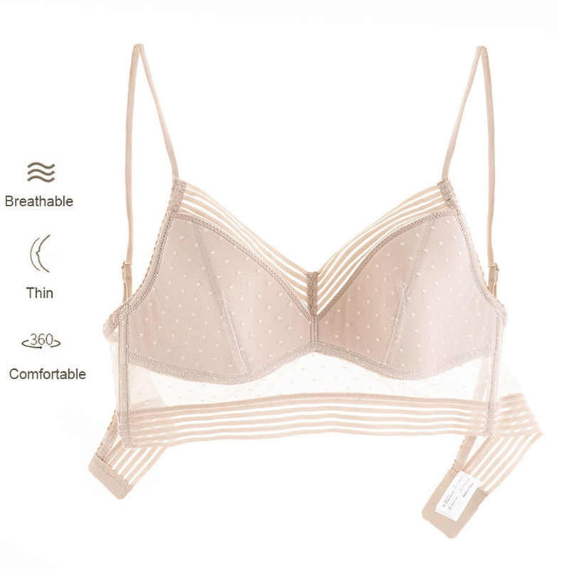 Neu Damen-BHs Unterwäsche Frauen niedriger Rücken bequemer Hebe-BH Spitze ultradünne Damen-BHs Soutien Gorge Femme