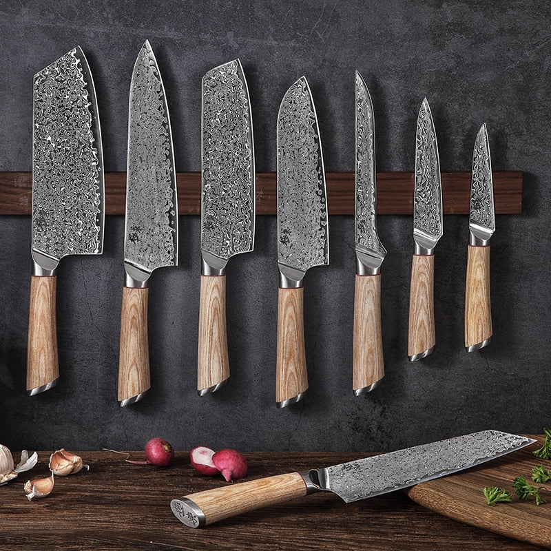 67-layer steel V gold 10 Damascus kitchen knife chef Gyuto Santoku Cleaver Paring Steak Slicing Utility Boning Salmon