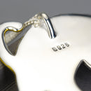 Lotus Fun Real 925 Sterling Silber Handmade Fine Jewelry Lovely Scared Cat Design Anhänger ohne Halskette für Frauen Cute Gift