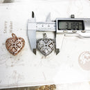 Colgante amor corazón medallón moda Glam 925 joyería de plata esterlina estilo europeo accesorios alma regalo para mujer