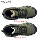 Winter Herren Stiefel Herren Winter Schneestiefel Wasserdicht Herren Super Warm Schneestiefel Schnür Herren Stiefeletten Outdoor Herbst Sneaker Schuhe