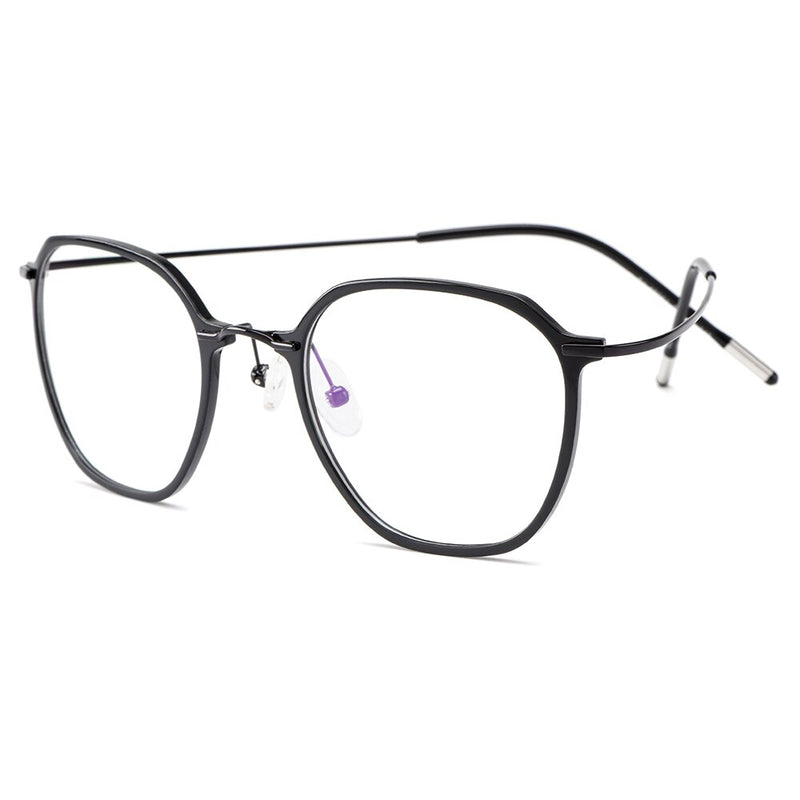 Gmei Optical Ultralight Beta Titanium Flexibles Brillengestell Frauen Quadratische Brillen Myopie Optische Rahmen M19001