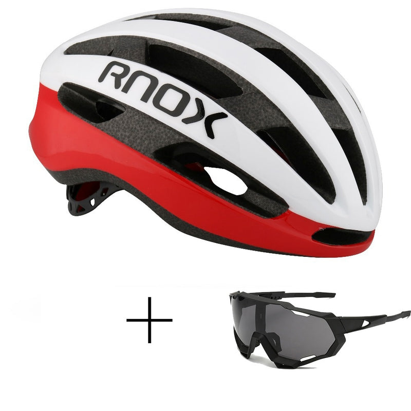 Rnox Aero bicicleta de seguridad ultraligero Casco de bicicleta de carretera rojo MTB Ciclismo Ciudad Casco al aire libre montaña deportes gorra Casco Ciclismo