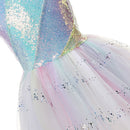 Halloween Einhorn Prinzessin Kleid Geburtstagsfeier Cosplay Engel Kleid Kinder Mesh Tutu Rock Rosa Spitze Sling Kostüm für Mädchen