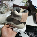 INS HOT Damen Stiefeletten Naturleder 22-25CM Rindsleder Nähen Twill Chelsea Stiefel Cyberstar Skinny Boots 11-11 Rabatt