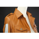 Anime Angriff auf Titan Cosplay Lederjacke Shingeki no Kyojin Cosplay Kostüm Eren Legion Mantel Jacken Halloween Hohe Qualität