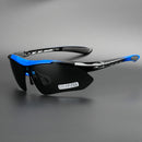 Comaxsun Professionelle polarisierte Fahrradbrille Fahrradbrille Outdoor Sports Fahrrad Sonnenbrille UV 400 mit 5 Linsen TR90 2 Style