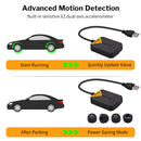 Deelife TPMS Android Reifendruckkontrollsystem Ersatzreifen Interner Externer Sensor für Autoradio DVD Player USB TMPS