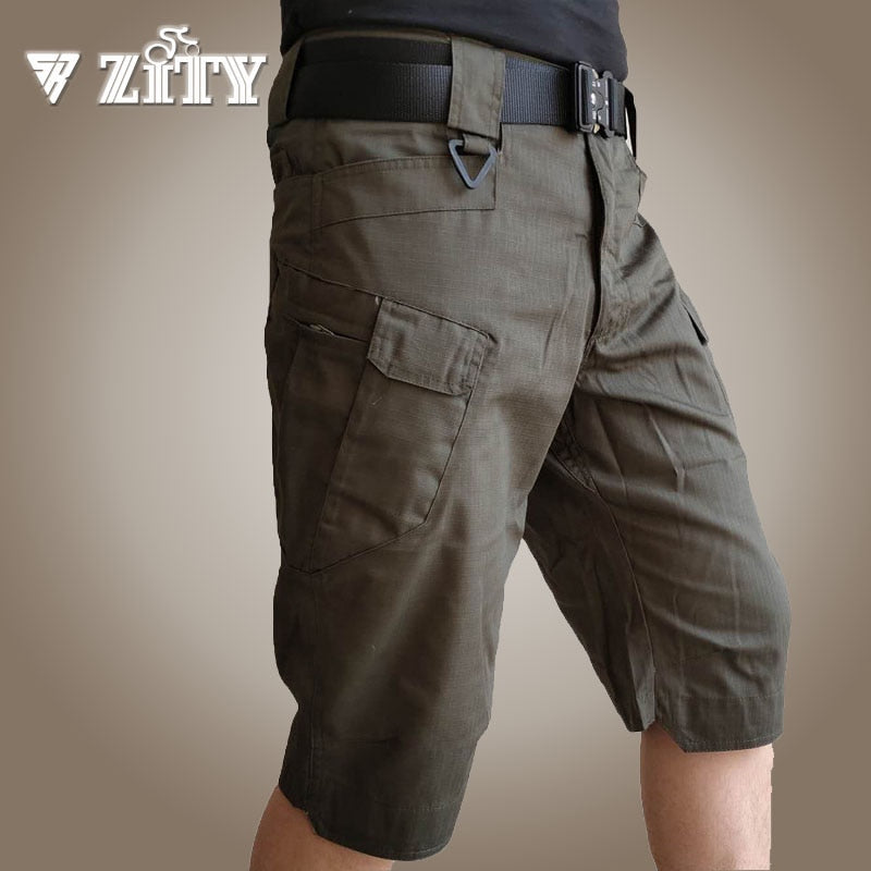 Pantalones cortos tácticos militares para hombre, pantalones cortos SWAT de camuflaje para hombre, pantalones cortos Cargo informales con múltiples bolsillos, ropa para hombre, entrenamiento militar de camuflaje