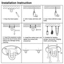 304 Edelstahl-Halterung Ankerhalterung Haken Wand- / Deckenhalterung Yoga-Schaukel-Hängemattenhaken für Boxtraining im Fitnessstudio