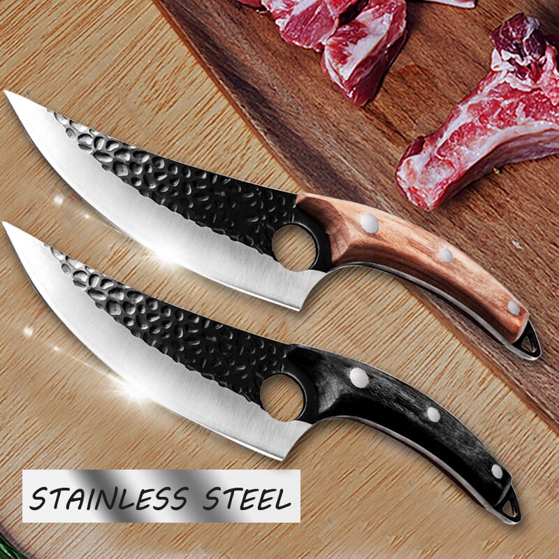 Sharp Kitchen Knife Cleaver Boning Knives Chef Knife For Beef with Sheath Cover Cooking Tool