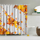 Floral bambú diente de león arce hoja flor tela impermeable poliéster ducha cortinas baño cortina baño accesorio impresión