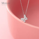 Modian 2020 Neu 925 Sterling Silber Funkelnder Zirkon Tanzender Schmetterling Kleiner Mini-Anhänger für Frauen Edlen Schmuck Geburtstagsgeschenk