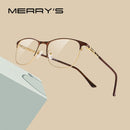 MERRYS, diseño Retro, ojo de gato, montura de gafas para mujer, gafas de moda para mujer, gafas graduadas para miopía, gafas ópticas S2113