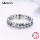 Anillo de dedo Starshine de plata de ley 925 sólida Original de lujo de alta calidad, joyería auténtica para mujer, regalo de boda